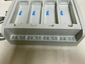 Zoll SurePower Defibrillator Four-Bay Battery Charger (2016) WITH one battery