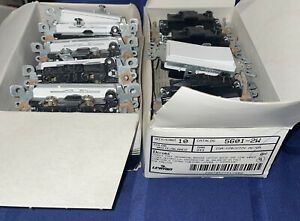 Leviton White 5601-2W Decora Rocker Switch Single-Pole lot Of 20 Light Switches