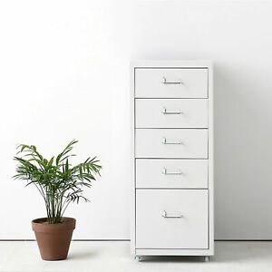iKayaa  Office Metal Storage Cabinet With 5/8 Drawers &amp; 4 Casters Bedroom W5I7