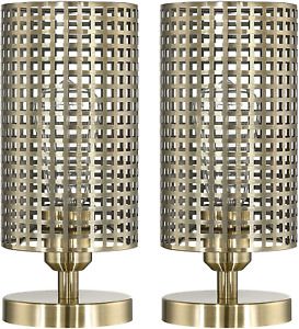 Include 2 Set Fluorescent Bulb 1 Light Industrial Table Lamp