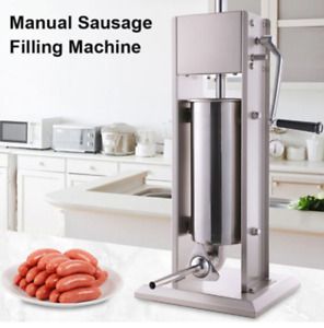 Sausage Stuffer Meat Filler Machine 7L Meat Press Stainless Steel Salami Maker