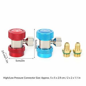 1/4 Inch R134A High And Low Adjustable Air Conditioning Quick Connector Coupler