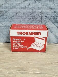Troemner Student Weight Set in Fitted One Piece Polypropylene Case C6