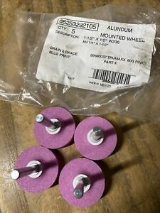 SET OF 4 Trumaxx 66253292105 Alundum Mounted Wheels 1-1/2&#034; x 1/2&#034; 21JS1329-C2