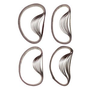 40x Sanding Belts 80/120/180/320 for Metal Sanding 25x762mm Abrasive Belts