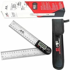Digital Angle Finder Tool 7 Inch / 180 mm Stainless Digital Angle Ruler 7 Inch