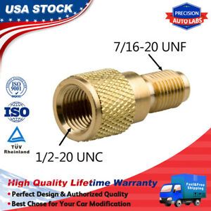R134A Brass Adapter Fitting,1/4&#034; Male to 1/2&#034; Female AC Refrigerant Tank Adapter