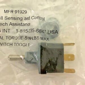 Honeywell MFR91929 Screw Terminal Torque Switch Toggle 5&#034;