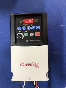 1HP ALLEN-BRADLEY PowerFlex 40 22B-D2P3N104  Tested MFG Date 2017 &amp; 2018