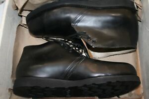 Black Leather Steel Toe Shoes Boots Sz 14EE Wide NEW!!!!!