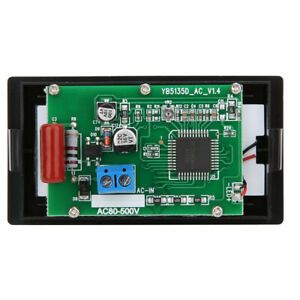 YB5135D LCD Two-Wire Digital Display Voltmeter AC Voltage Tester Meter Panel Car