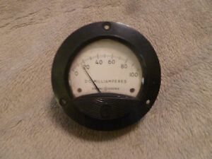 General Electric DC milliampere meter
