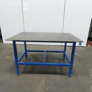 1/2&#034; Thick Steel Fabrication Layout Welding Table Work Bench 60&#034;x40&#034;x36&#034; High