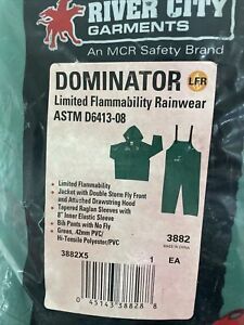 River City Dominator Limited Flammability Rain Wear 2 piece set 5XL 3882X5 5x