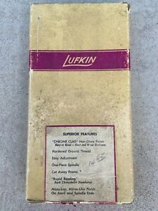 LUFKIN 1914 MICROMETER 3-4&#034; Range, .001 Graduations w/Box &amp; Factory Wrapper