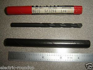 Rawl, 8610 9/32 x 4 Deep Flute Carbide Masonry Drill Bit Slow Spiral, 1/4&#034; shank