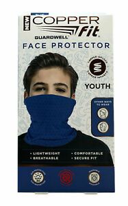 *NEW* Copper Fit Guardwell Face Protector Mask YOUTH Blue - AGES 8+