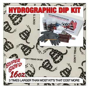 Hydrographic dip kit Don&#039;t Tread On Me hydro dip dipping 16oz