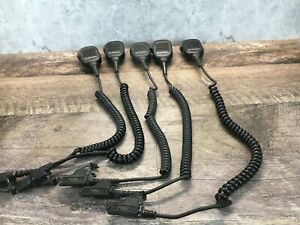 Lot of 5 Motorola NMN6193B Walkie-Talkie Two-Way Radio Microphone *Untested*
