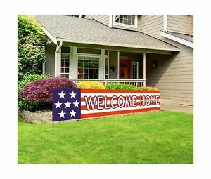 Silvima Welcome Home Party Decoration Banner Deployment Returning Back Military