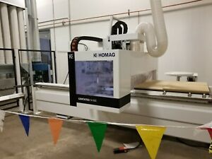 2018 Homag Centateq N-500 CNC Machine, 4&#039;x8&#039; table, C-Axis, 14 pos tool changer
