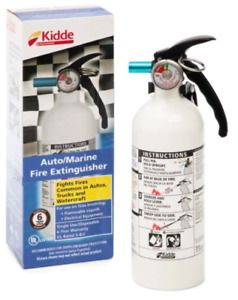 Fire Extinguisher Home Car Office Safety Kidde 5-b C 3-lb Disposable Marine