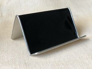 4 Black Metallic Business Card Holder - Display / Organizer stand / Office Desk