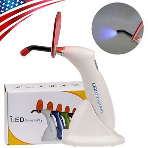USA LED Dental Curing Light Lamp Teeth Whitening 5W Wireless Cordless 1500MW