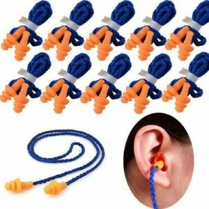 20Pcs Earplugs Ohrstpsel Corded Ear Plugs Hearing Protection Reusable