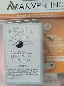 Air Vent #58033 Single Speed ADJ Thermostat,No 58033,  Air Vent Inc.