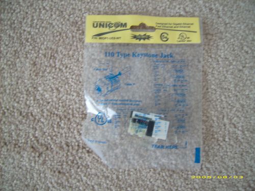 Unicom 110 Type Keystone Jack MIOP1-UE8-WT