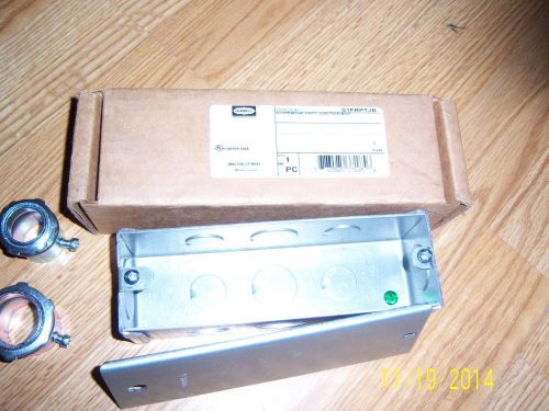 Hubbell kellems steel junction box 27 cubic &#034; s1frptjb  with punch outs for sale