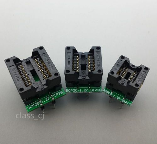 Sop28/20/16 to dip 28/20/16 programmer adapter socket total 3pcs for sale