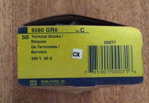 SQUARE D TERMINAL BLOCKS 9080 GR6 Series C