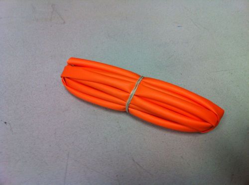 1/4&#034; id/ 6.5mm thermosleeve orange polyolefin 2:1 heat shrink tubing-10&#039; section for sale