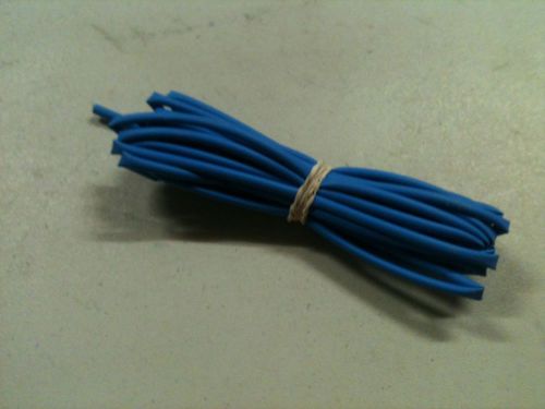 3/32&#034; id / 2mm thermosleeve blue polyolefin 2:1 heat shrink tubing - 10&#039; section for sale