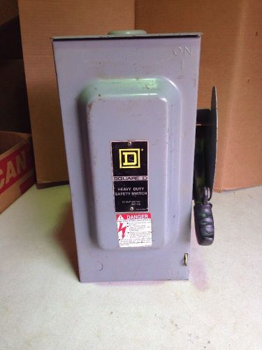 Square D 60 Amp Heavy Duty Safety Switch Disconnect