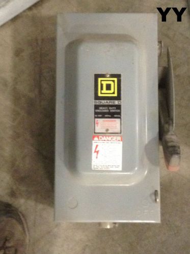 Square D Fusible Safety Disconnect Switch Cat No H363 Type 1 Enclosure 60A