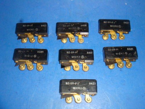 New lot of 7, micro switch bz-2r-p1, limit switch, new no box for sale