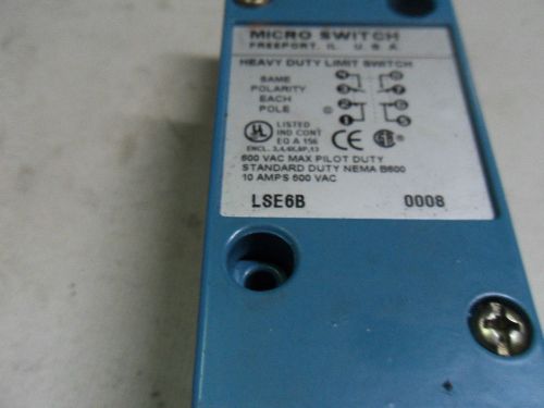 (l22) 1 new micro switch lse6b limit switch for sale