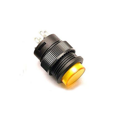 10X Lamp LED Momentary Push Button Switch Self-reset No Lock 3A/250V 4 pin Round