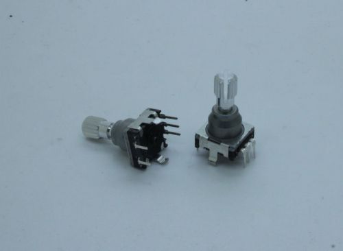 2 x alps ec11k0925401 encoder 9 pulses 20mm d shaft 1.5mm travel push on switch for sale