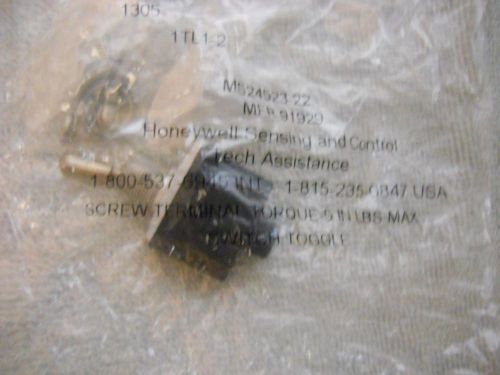 Honeywell micro switch, 1tl1-2 toggle switch, spst, screw terminal, mil-spec for sale