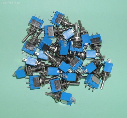 Lot of 25 SPDT ON/OFF/ON Miniature Toggle Switches
