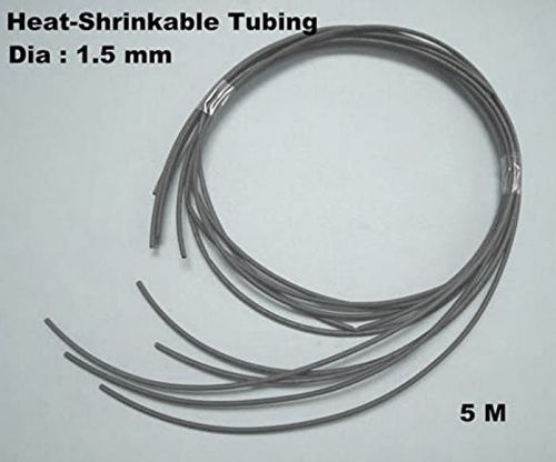 Black 2:1 polyolefin heat shrinkable 600v wrapping tubing 5m=16f/lot #so7 for sale
