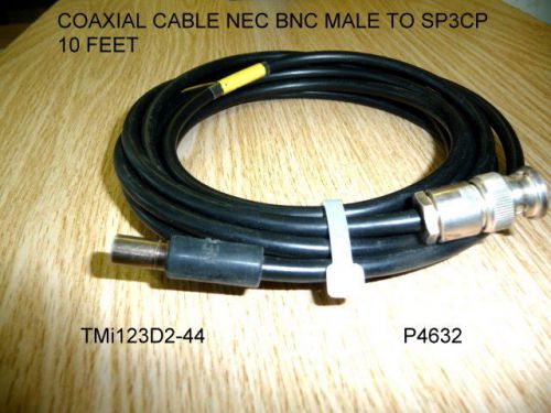 COAXIAL CABLE NEC BNC MALE TO SD3CP MALE 10 FEET