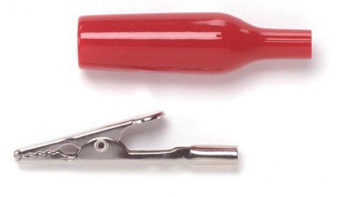 Pomona 2240-2 alligator clip with banana jack, red, 10 pcs. for sale