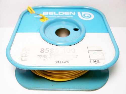 (~200ft) Belden 8586 Mil-W-76B Yellow 2500V 18 AWG Stranded Hookup Wire