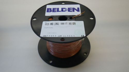 BELDEN 8525 003 1000, PVC Hook-up Wire 24 AWG Orange, 1000FT, New