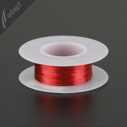 Magnet Wire, Enameled Copper, Red, 30 AWG (gauge), 155C, ~1/16 lb, 200&#039; HPN